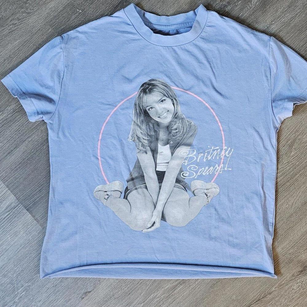 Britney Spears Brand Cutoff Crop T-Shirt Dance-Pop   Tee Medium Soft
